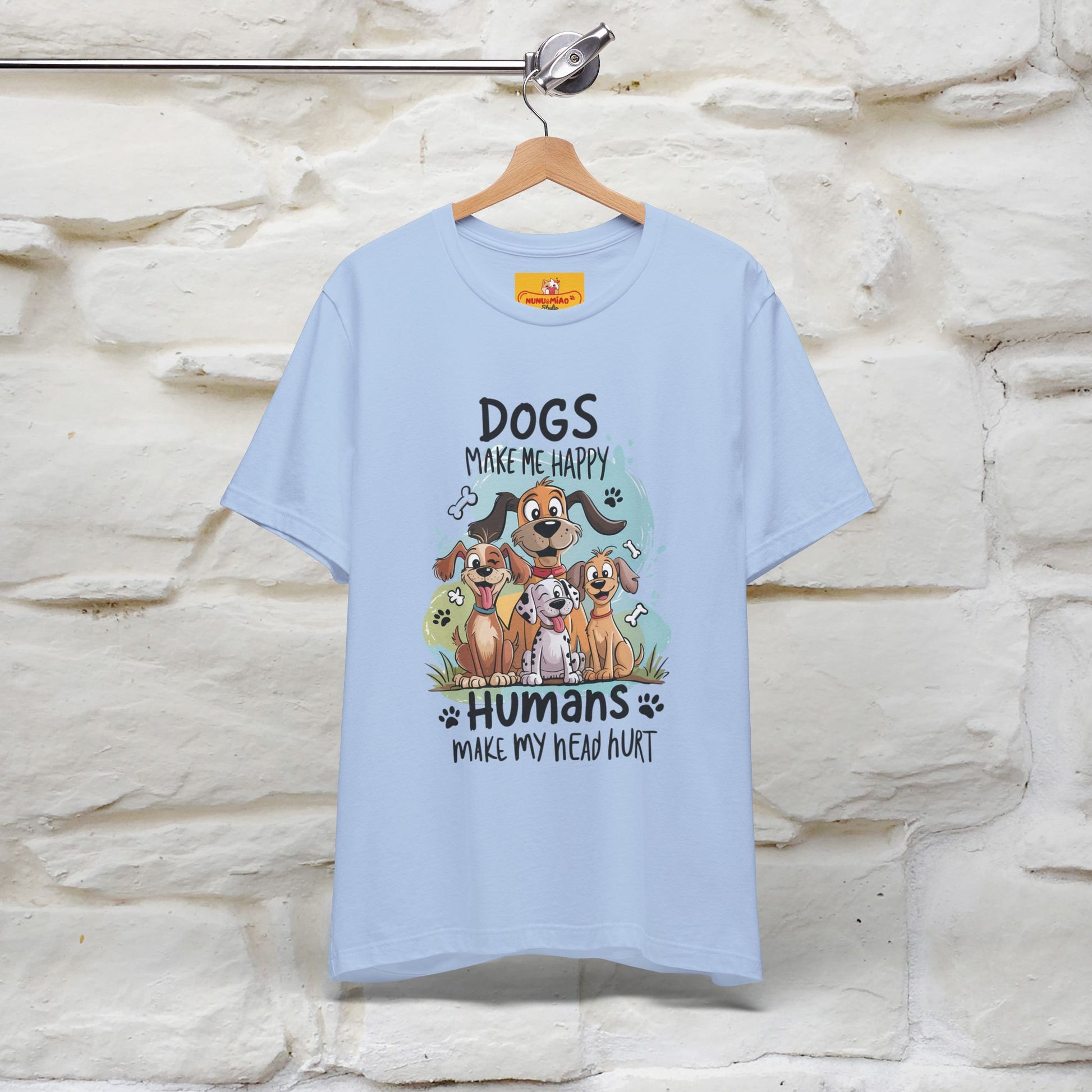 " Dogs Make Me Happy ..."  T-shirt |Nunu&Miao Studio - Nunu&Miao Studio