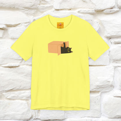 "Think Like There Is No Box" Cat T-Shirt| Front & Back Design | Nunu&Miao Studio - Nunu&Miao Studio