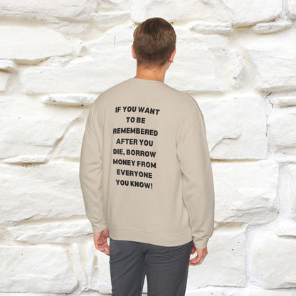 ''If You Want To Be Remembered...'' | Cute Cat Sweatshirt | Nunu&Miao Studio