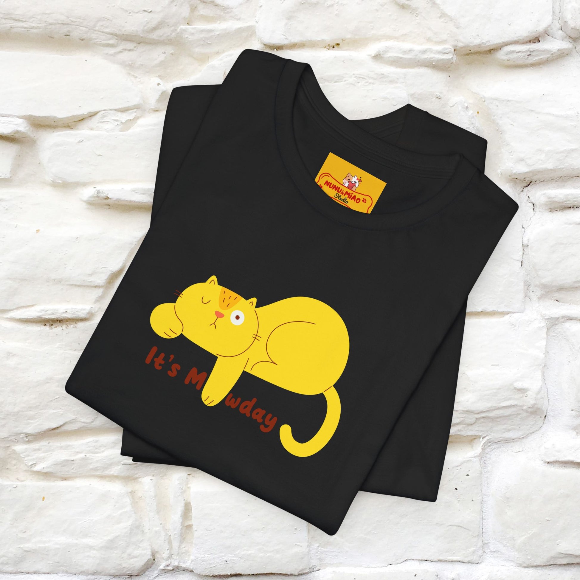 "It's Meawday" Cat T-shirt | Front & Back Design | Nunu&Miao Studio - Nunu&Miao Studio