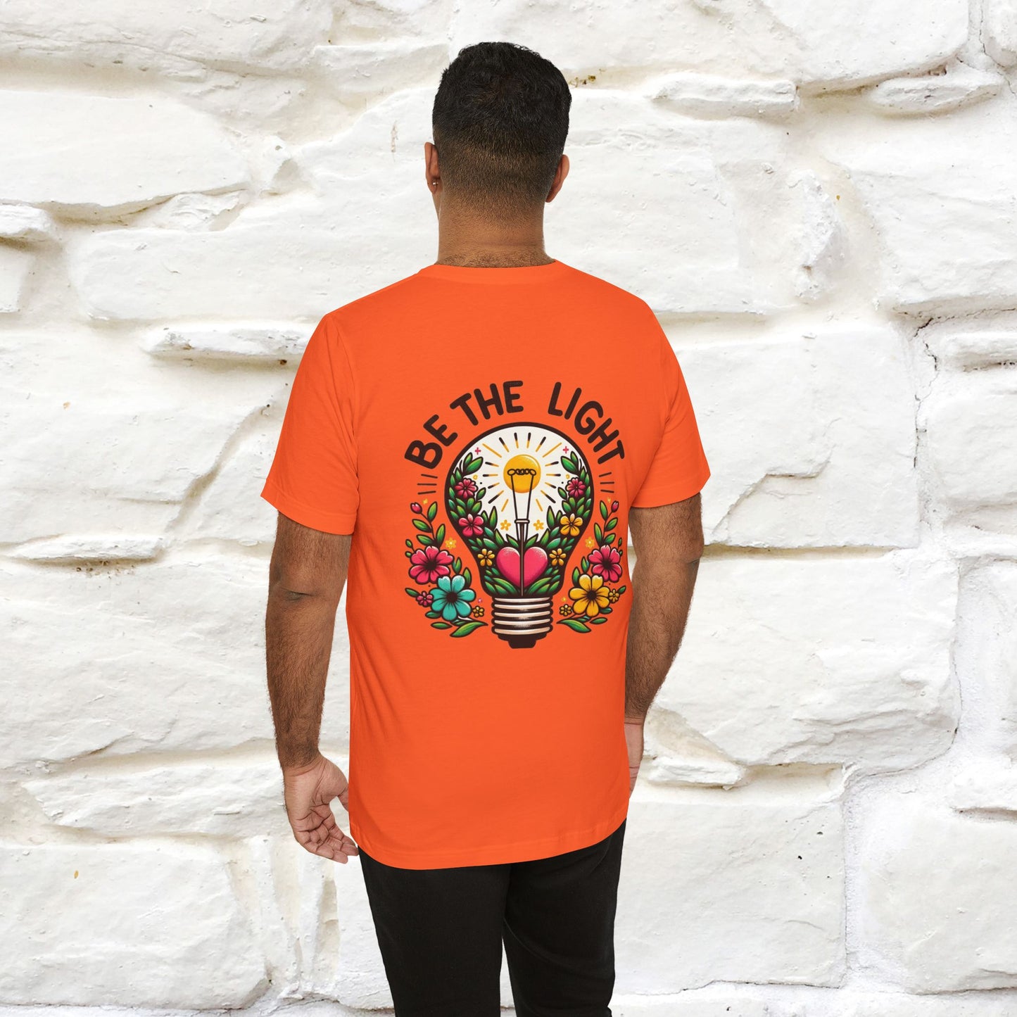 ''Be The Light" Cat T-Shirt| Front & Back Design | Nunu&Miao Studio - Nunu&Miao Studio