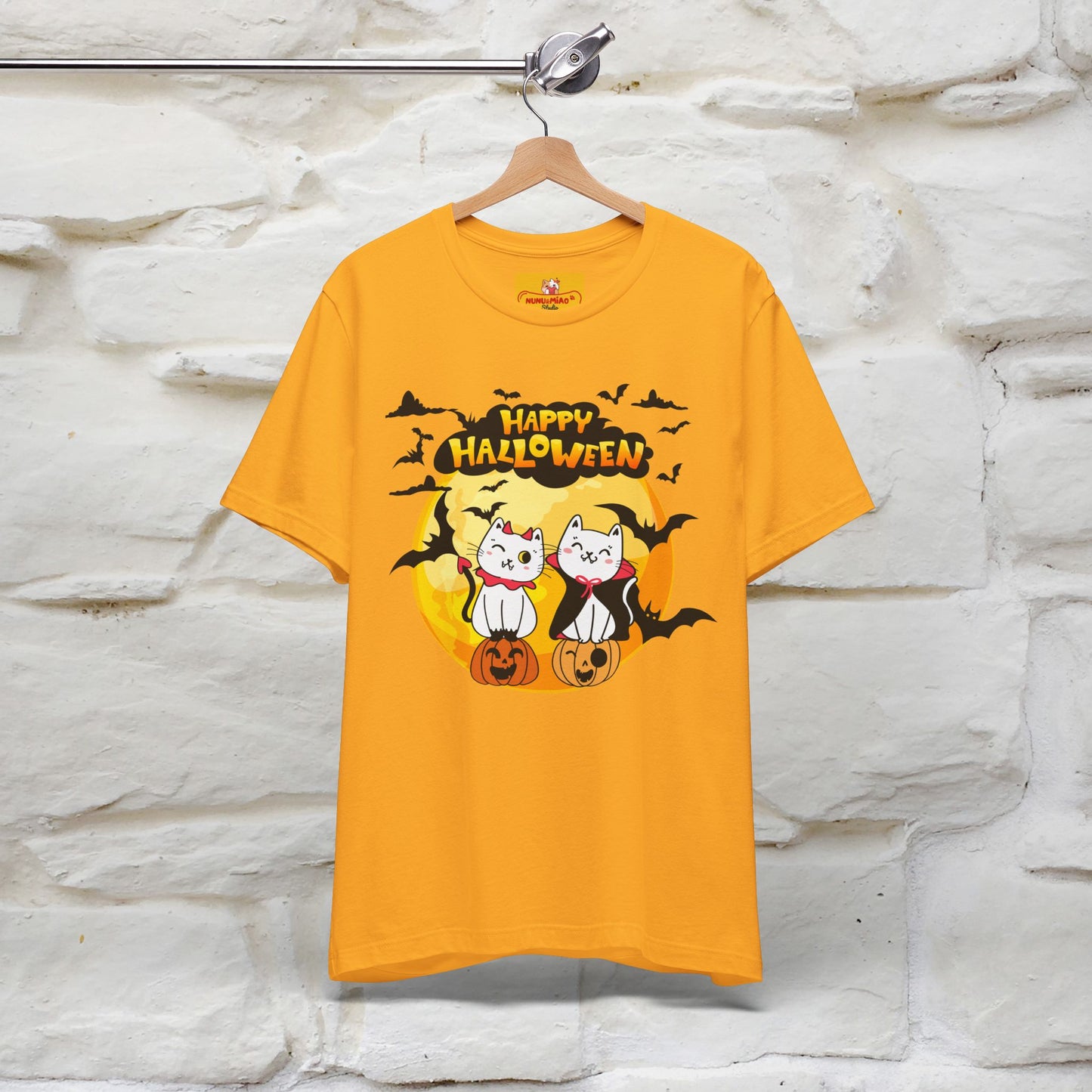 "Happy Halloween Cat Couple " Cat  T-shirt |Nunu&Miao Studio - Nunu&Miao Studio