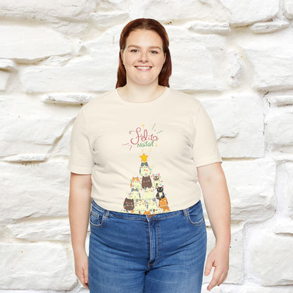 "Feliz Natal" Cat T-shirt|Nunu&Miao Studio - Nunu&Miao Studio