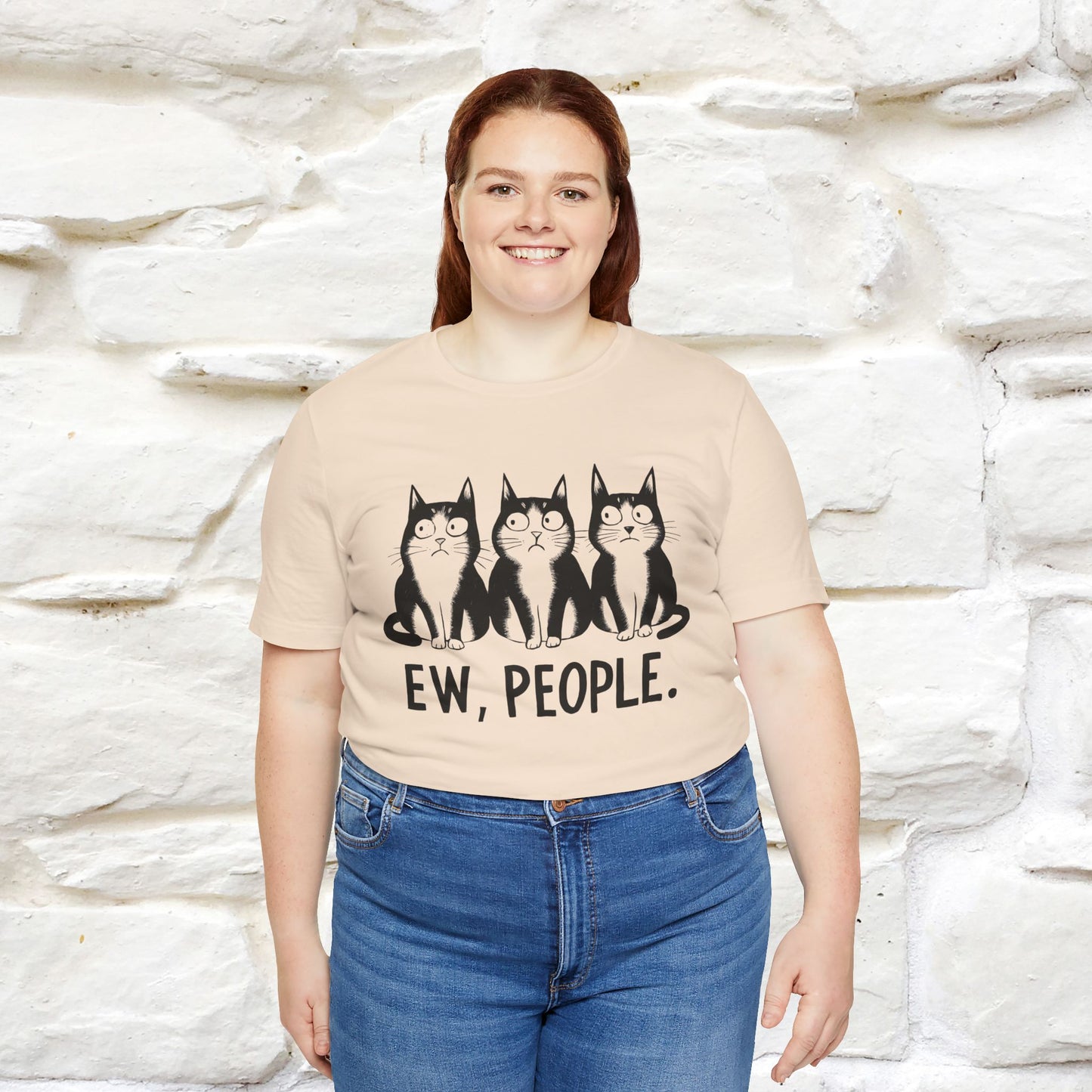 Ew, People | Funny Cat T-Shirt | Nunu&Miao Studio - Nunu&Miao Studio