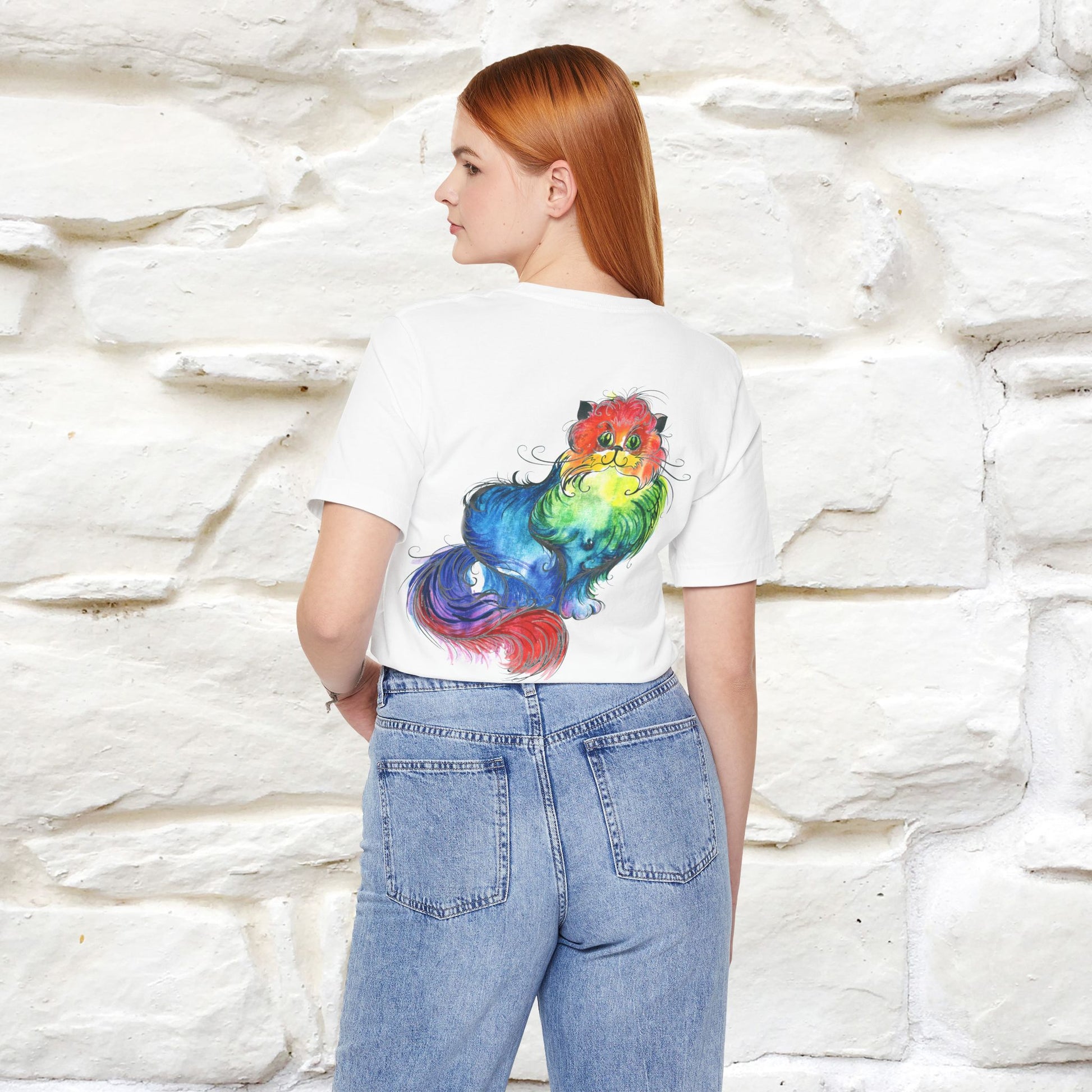 "Il Pittore'' Cat T-Shirt Front and Back Design | Nunu&Miao Studio - Nunu&Miao Studio