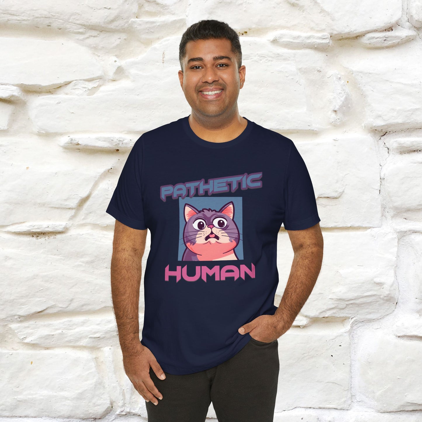 ''Pathetic Human'' | Funny Cat T-Shirt | Nunu&Miao Studio - Nunu&Miao Studio