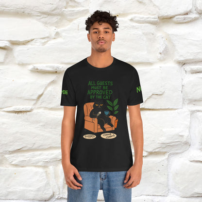 "All Guest Must Be Approved By The Cat - NO,MAYBE" Cat T-shirt |Nunu&Miao Studio - Nunu&Miao Studio