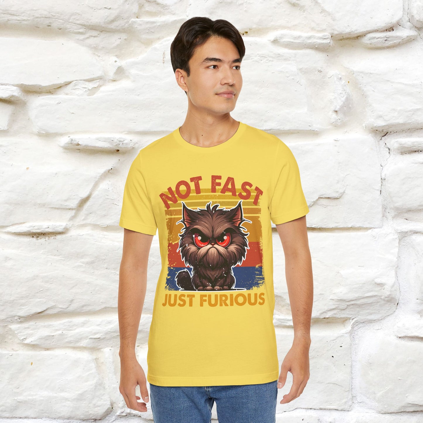 Not Fast, Just Furious |  Sarcastic Cat T-Shirt | Nunu&Miao Studio - Nunu&Miao Studio