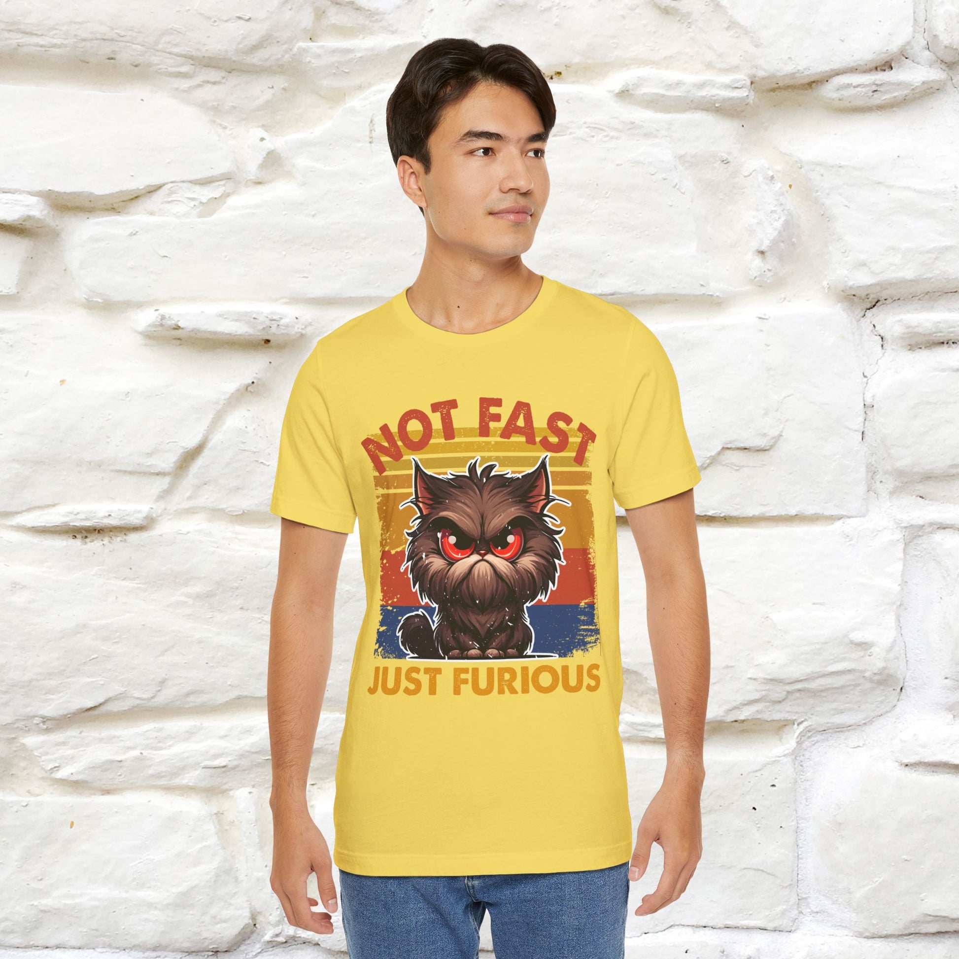 Not Fast, Just Furious |  Sarcastic Cat T-Shirt | Nunu&Miao Studio - Nunu&Miao Studio