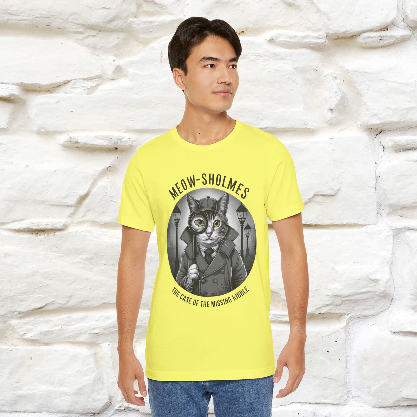 ''Meow-Sholmes: The Case of the Missing Kibble'' | Detective Cat Tee | Nunu&Miao Studio - Nunu&Miao Studio