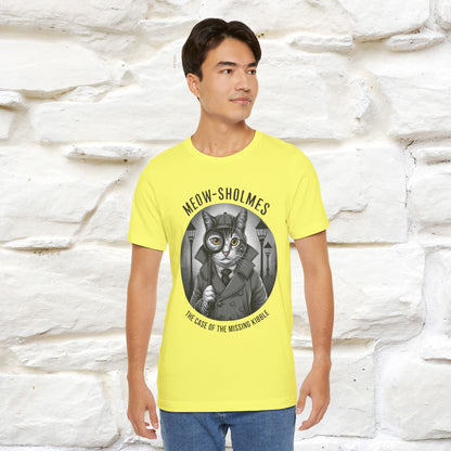 ''Meow-Sholmes: The Case of the Missing Kibble'' | Detective Cat Tee | Nunu&Miao Studio - Nunu&Miao Studio