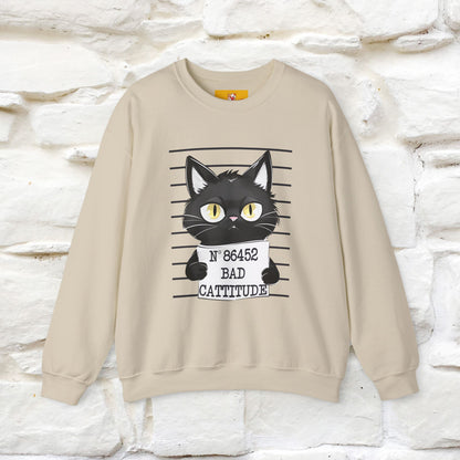''Bad Cattitude'' |Cat Sweatshirt | Nunu&Miao Studio