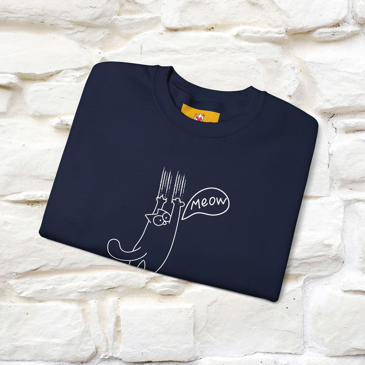 ''Meow.'' |Cat Sweatshirt | Nunu&Miao Studio