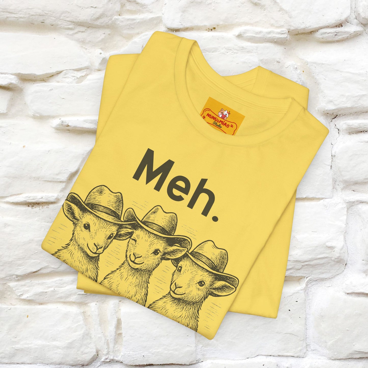 "Meh" Cute T-shirt |Nunu&Miao Studio - Nunu&Miao Studio