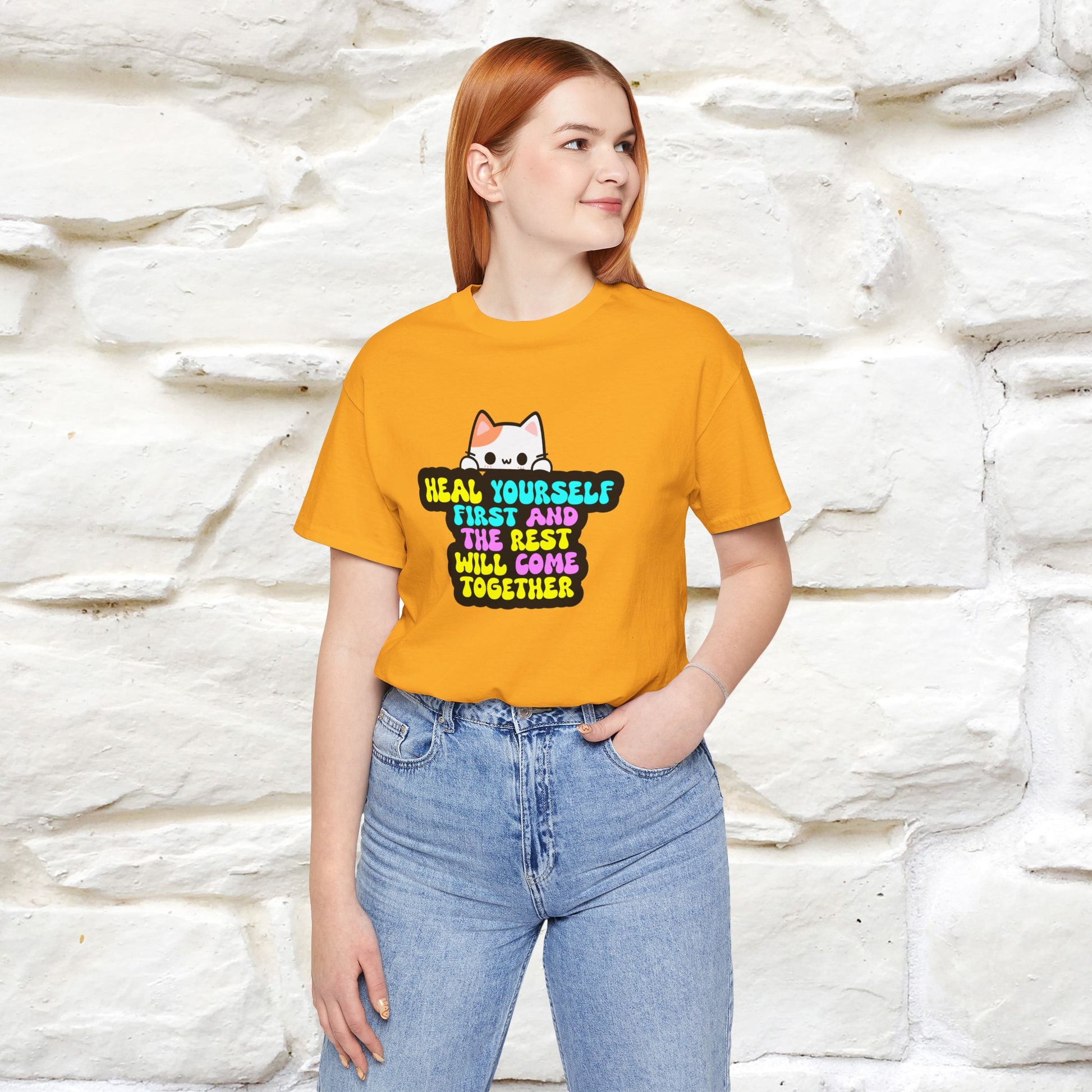 "Heal Yourself First And The Rest Will Come Together" T-shirt for Men & Women | 100% Cotton* - Nunu&Miao Studio