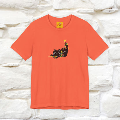 ''Be The Light" Cat T-Shirt| Front & Back Design | Nunu&Miao Studio - Nunu&Miao Studio