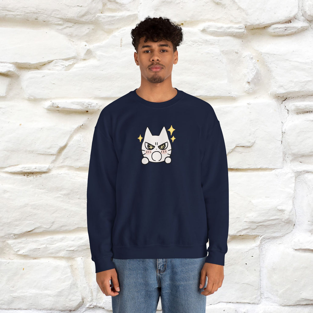 ''Don't Let Yourself Down.'' | Cute Cat Sweatshirt | Nunu&Miao Studio