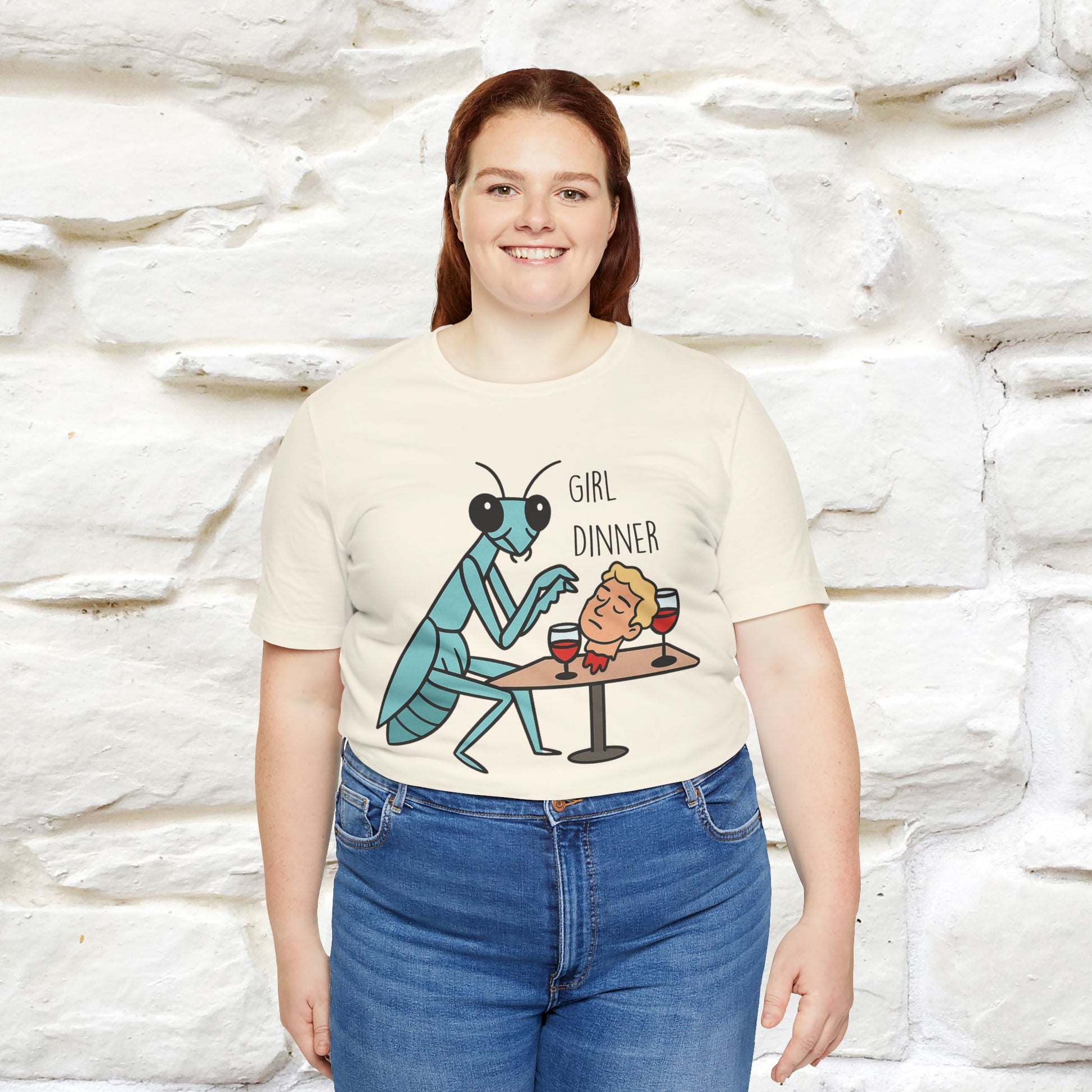 "Girl Dinner" Funny T-shirt |Nunu&Miao Studio - Nunu&Miao Studio