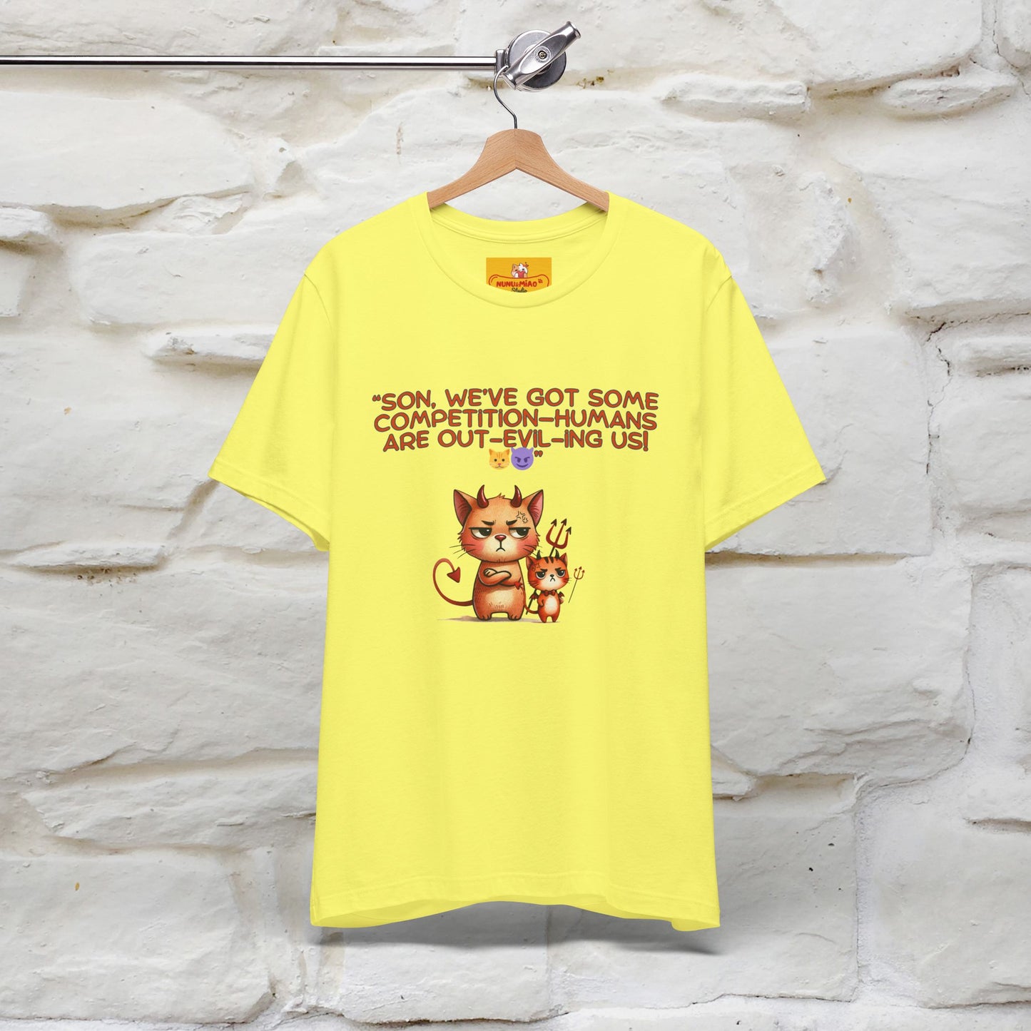 "Humans Are Out-Evil-Ing Us." Cat  T-shirt |Nunu&Miao Studio - Nunu&Miao Studio