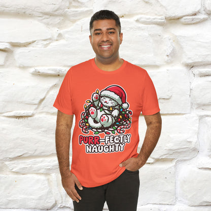 “Purr-Fectly Naughty” | Cat T-Shirt | Nunu&Miao Studio