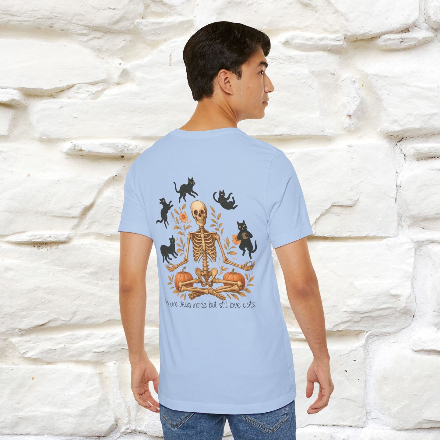 "You're Dead Inside But Still Love Cats " Halloween Cat T-shirt |Nunu&Miao Studio - Nunu&Miao Studio