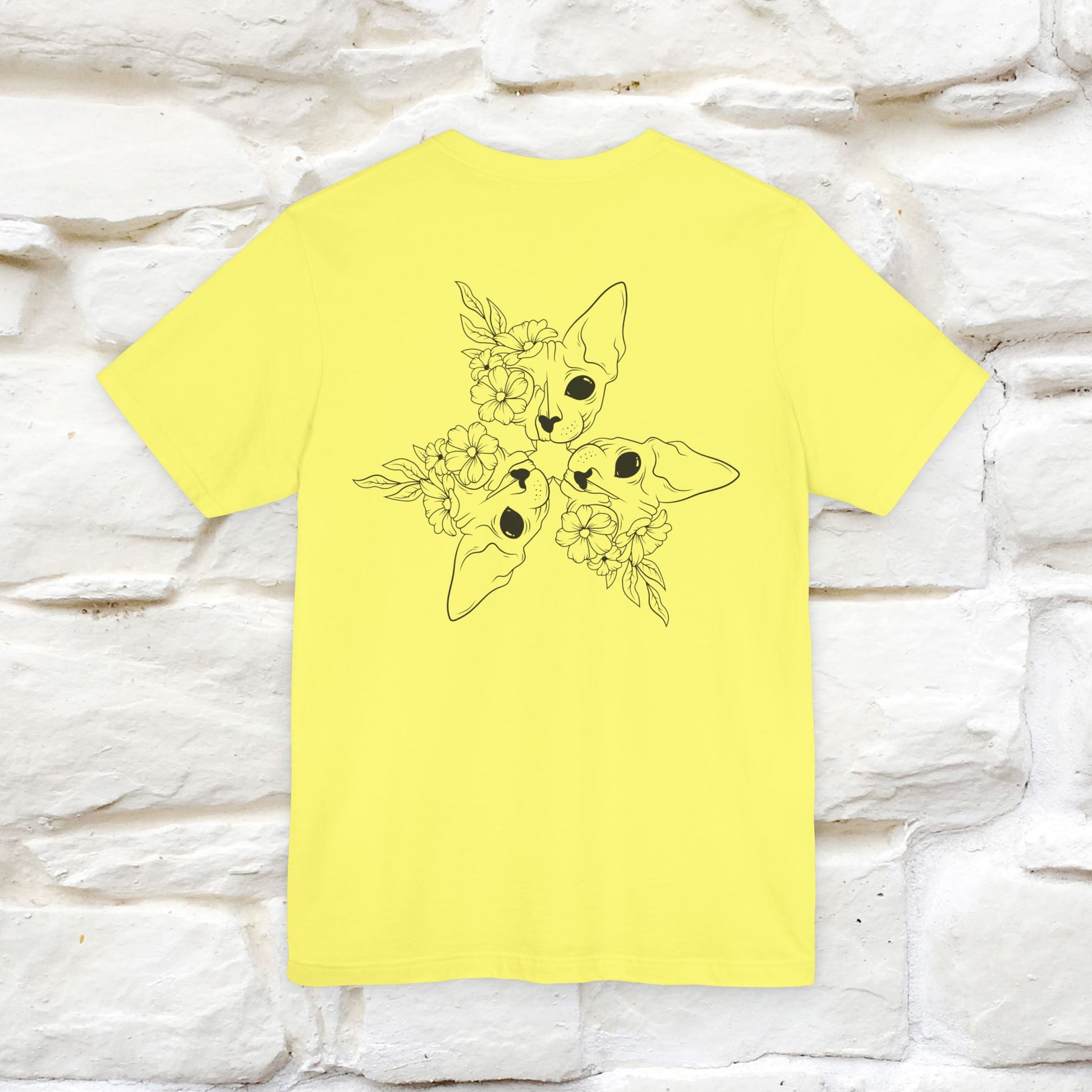 "Trinity'' Cat T-Shirt Front and Back Design | Nunu&Miao Studio - Nunu&Miao Studio