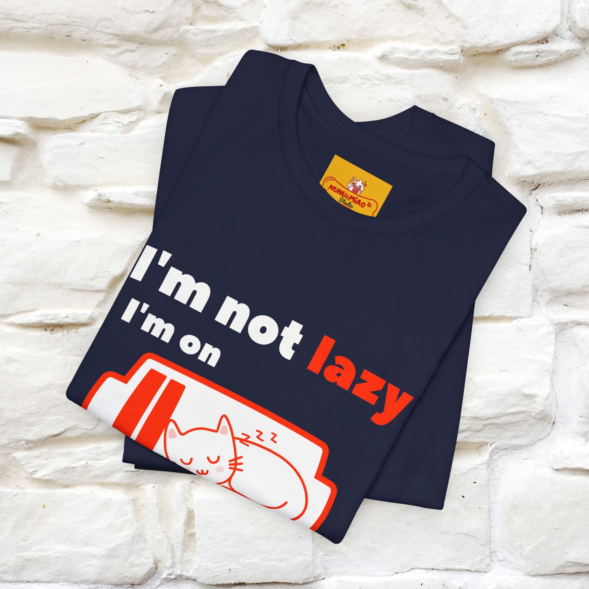 ''I am Not Lazy...'' Cat T-Shirt | Nunu&Miao Studio - Nunu&Miao Studio