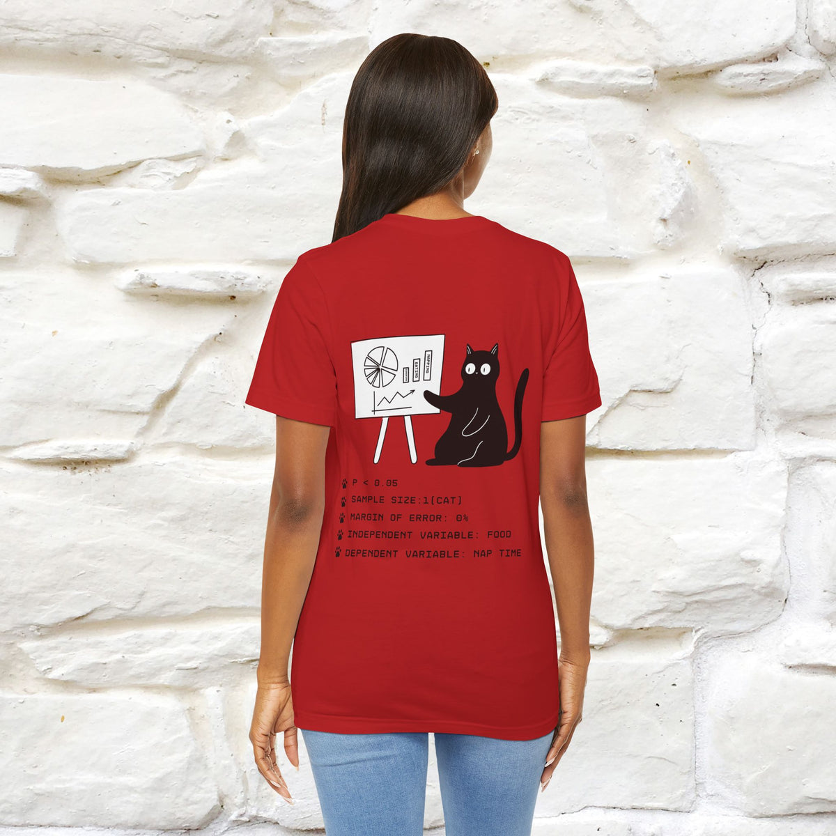 “Trust me, I’m statistically significant.”|  Cat T-Shirt | Front & Back Design | Nunu&Miao Studio