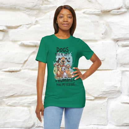 " Dogs Make Me Happy ..."  T-shirt |Nunu&Miao Studio - Nunu&Miao Studio