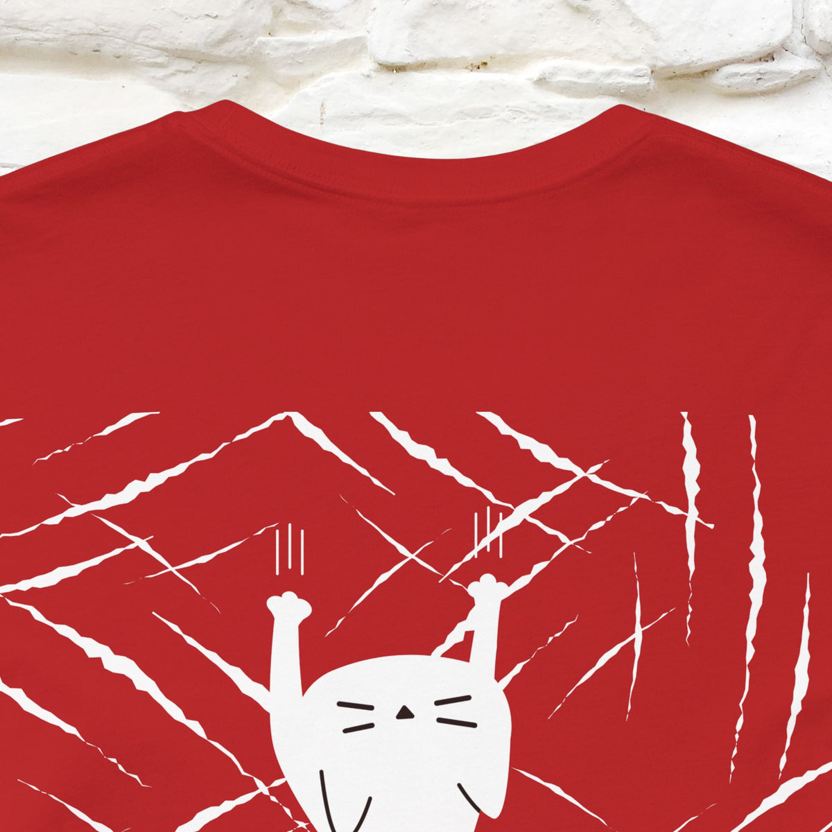“Love Hurts"  Funny Cat T-Shirt | Front & Back Design | Nunu&Miao Studio
