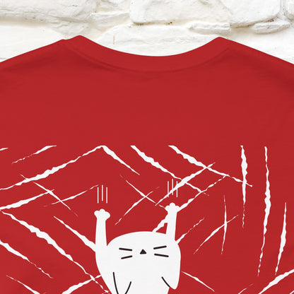 “Love Hurts"  Funny Cat T-Shirt | Front & Back Design | Nunu&Miao Studio