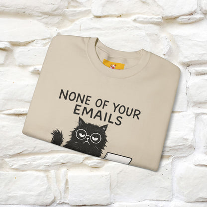 ''None Of Your Emails ...'' | Cute Cat Sweatshirt | Nunu&Miao Studio