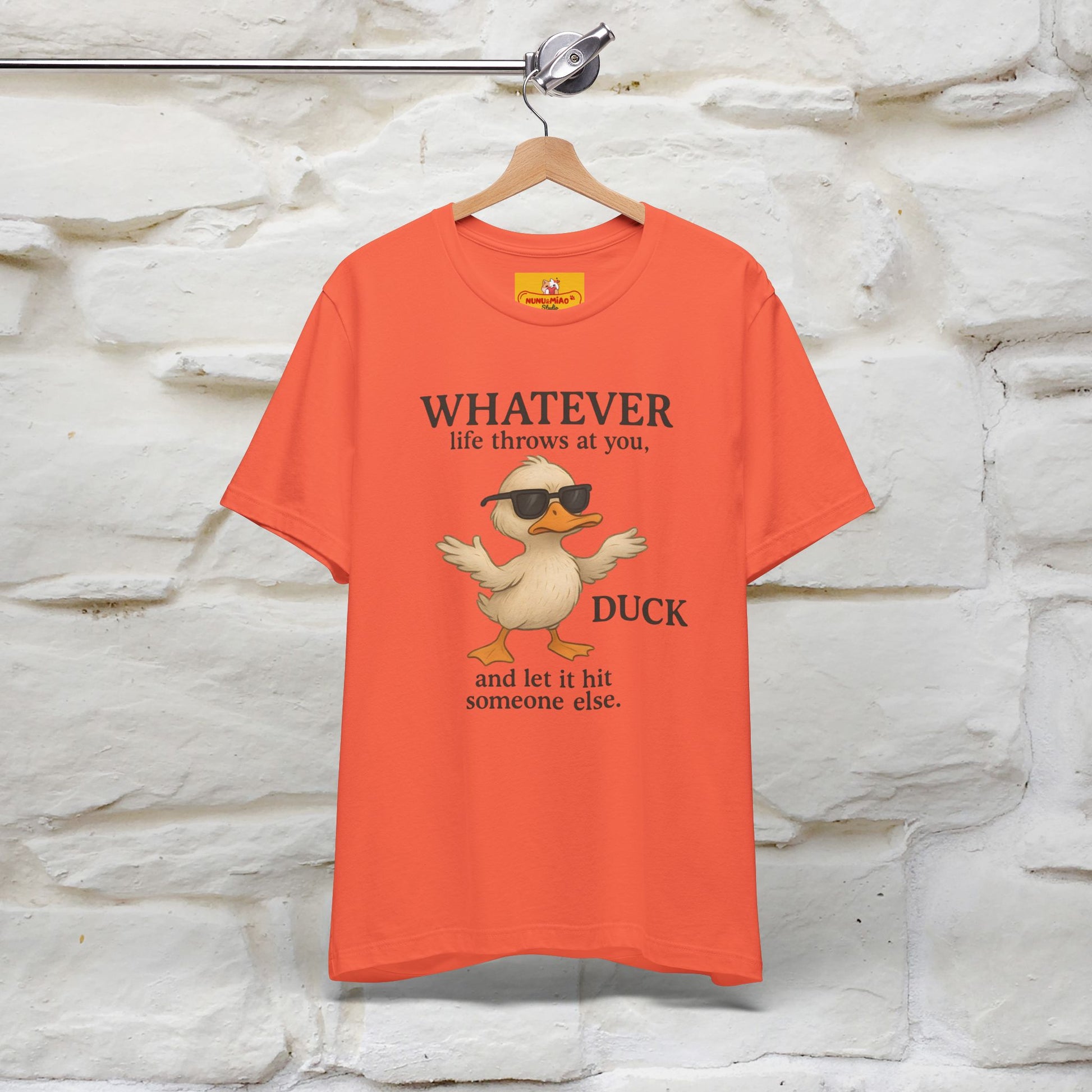 "Whatever Life Throws At You " Funny Duck T-shirt |Nunu&Miao Studio - Nunu&Miao Studio