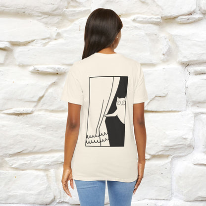 “Don’t trust atoms… they make up everything.” |  Cat T-Shirt | Front & Back Design | Nunu&Miao Studio