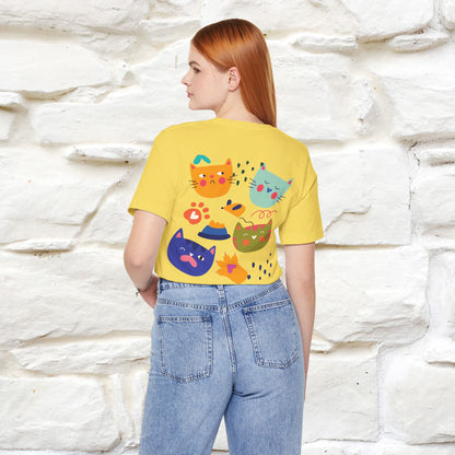 ''The Power Of Meow'' Cat T-Shirt Front and Back Design | Nunu&Miao Studio - Nunu&Miao Studio