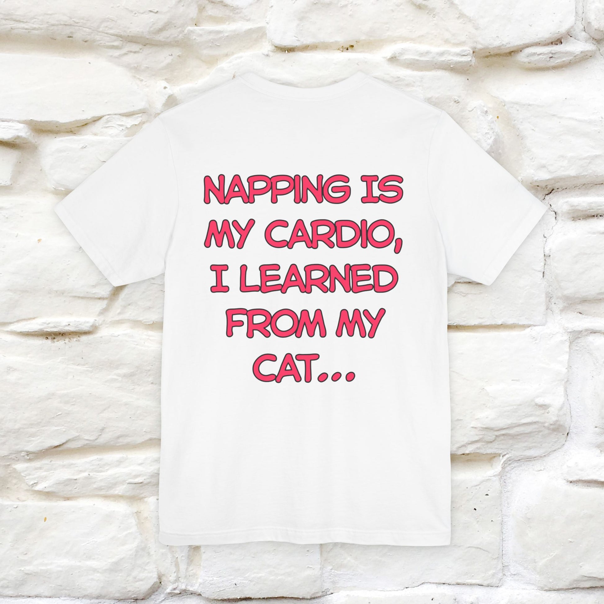 "Napping Is My Cardio, I Learned From My Cat…" Funny Cat T-shirt | Nunu&Miao Studio - Nunu&Miao Studio