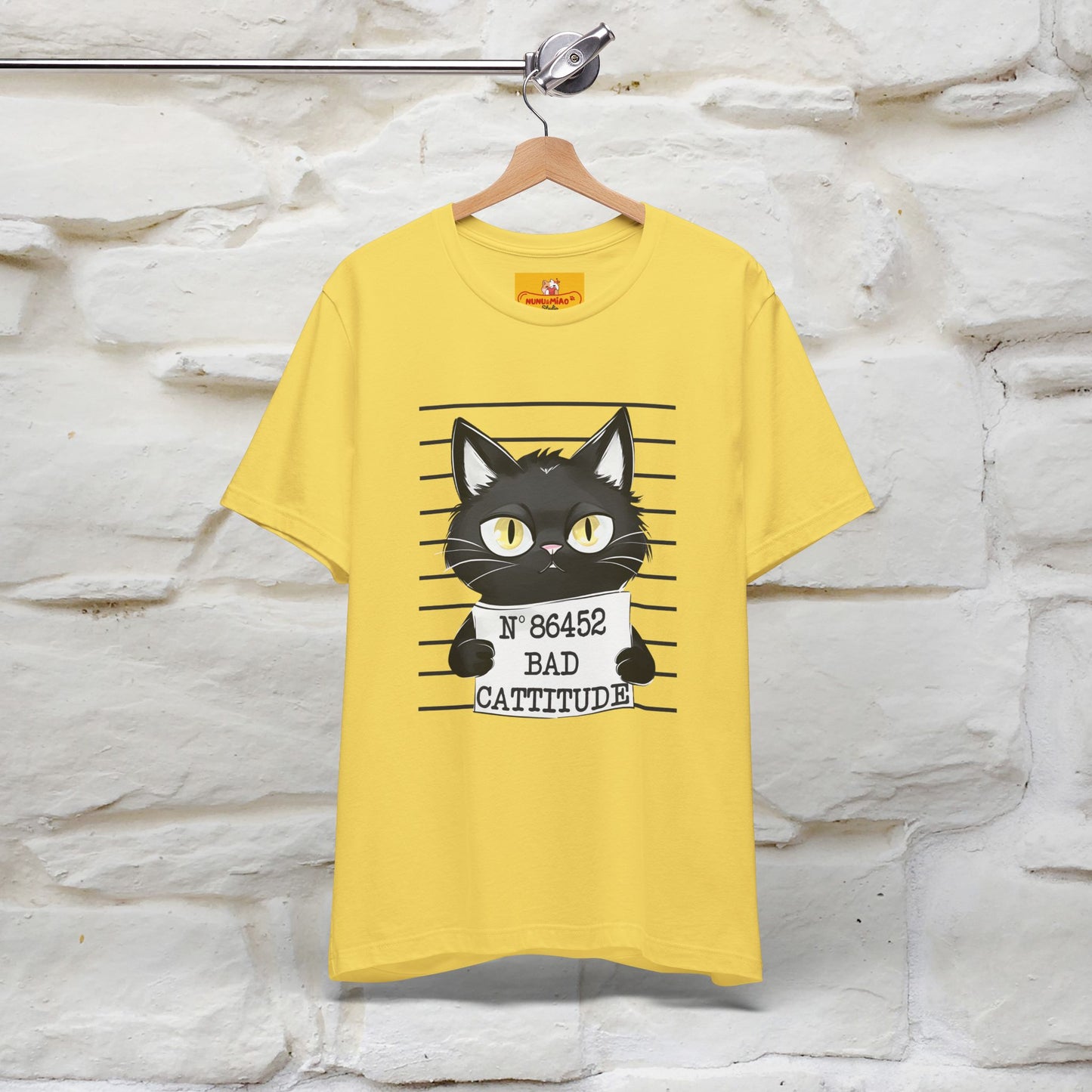 "Bad Cattitude" Cat T-Shirt | Nunu&Miao Studio - Nunu&Miao Studio