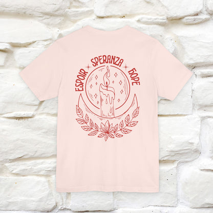 "Espoir Speranza Hope'' Cat T-Shirt Front and Back Design | Nunu&Miao Studio - Nunu&Miao Studio