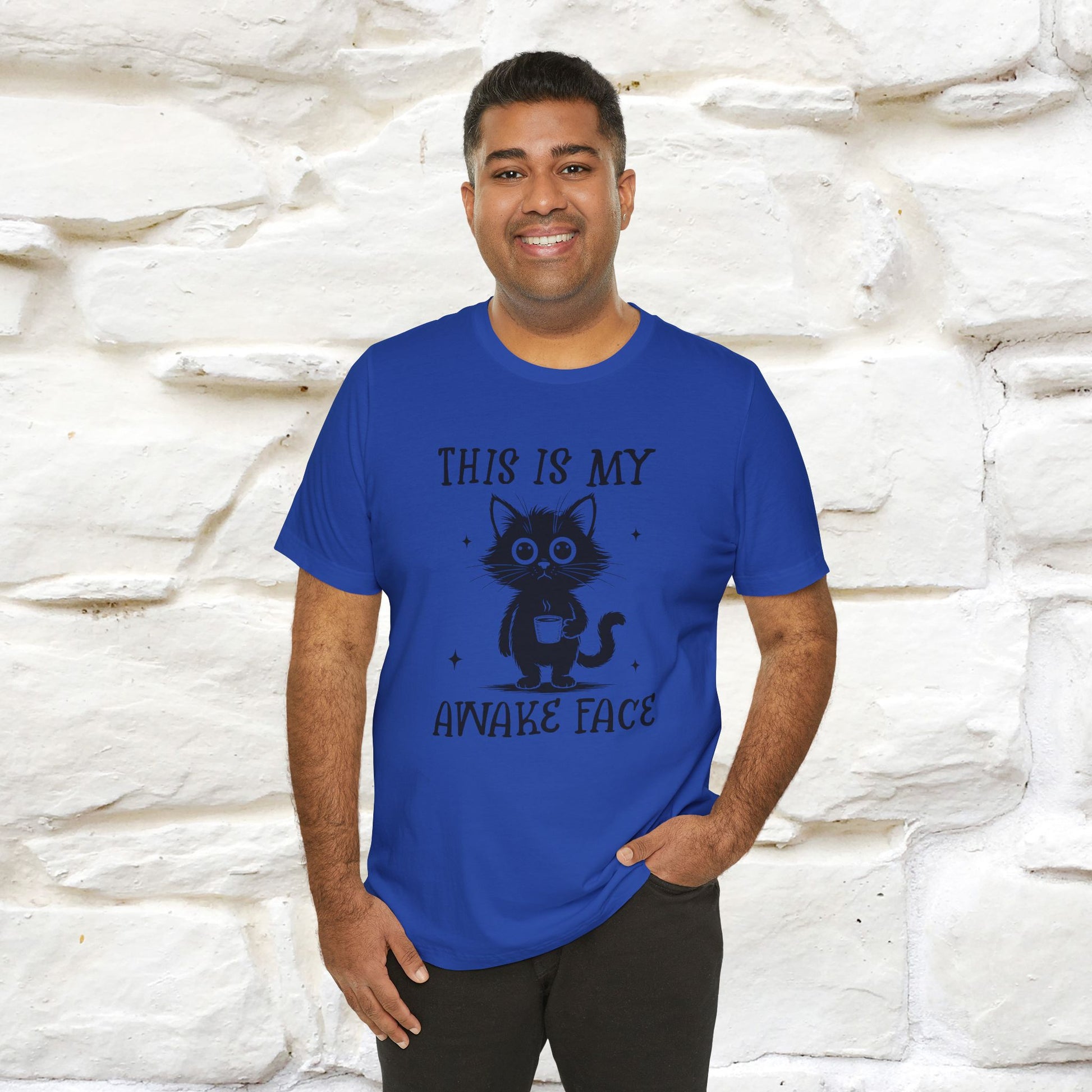 "This is My Awake Face" Cat T-Shirt | Funny Design | Nunu&Miao Studio - Nunu&Miao Studio