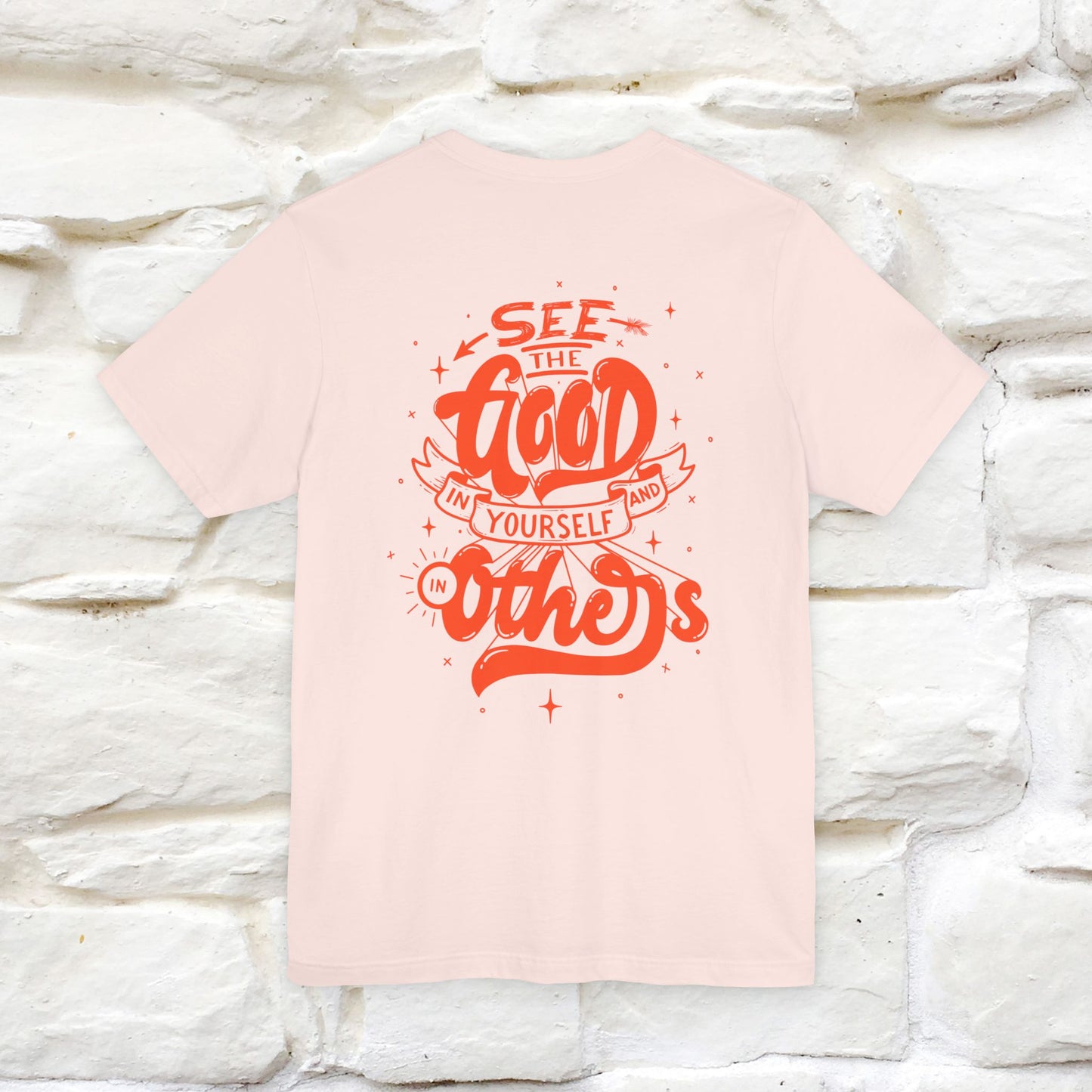 "See the Good in Yourself and Others" Cat T-Shirt | Front & Back Design | Nunu&Miao Studio - Nunu&Miao Studio