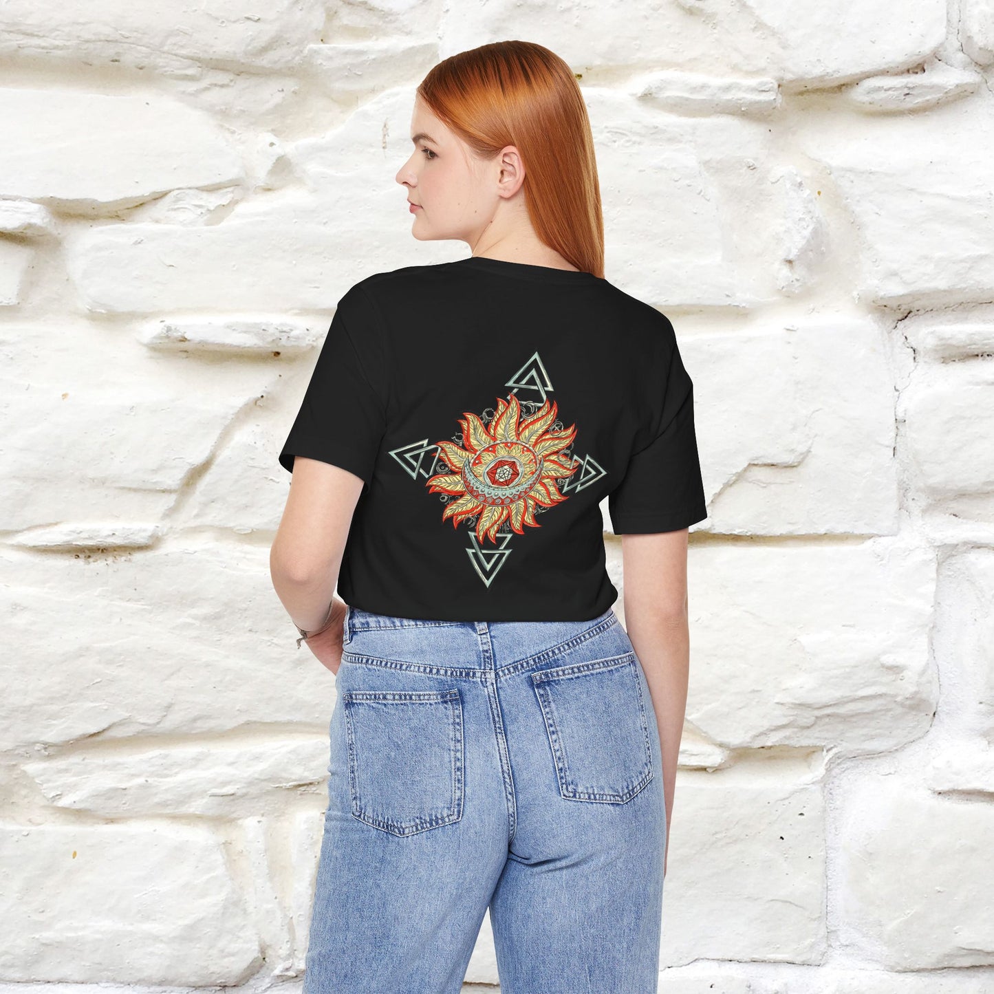 "The Third Eye'' Cat T-Shirt Front and Back Design | Nunu&Miao Studio - Nunu&Miao Studio