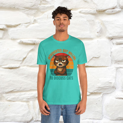 "Introverted But Willing To Discuss Cats" Antisocial Cat T-shirt |Nunu&Miao Studio - Nunu&Miao Studio