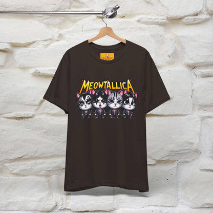 Meowtallica T-Shirt | Rock-Inspired Cat Tee| Nunu&Miao Studio - Nunu&Miao Studio