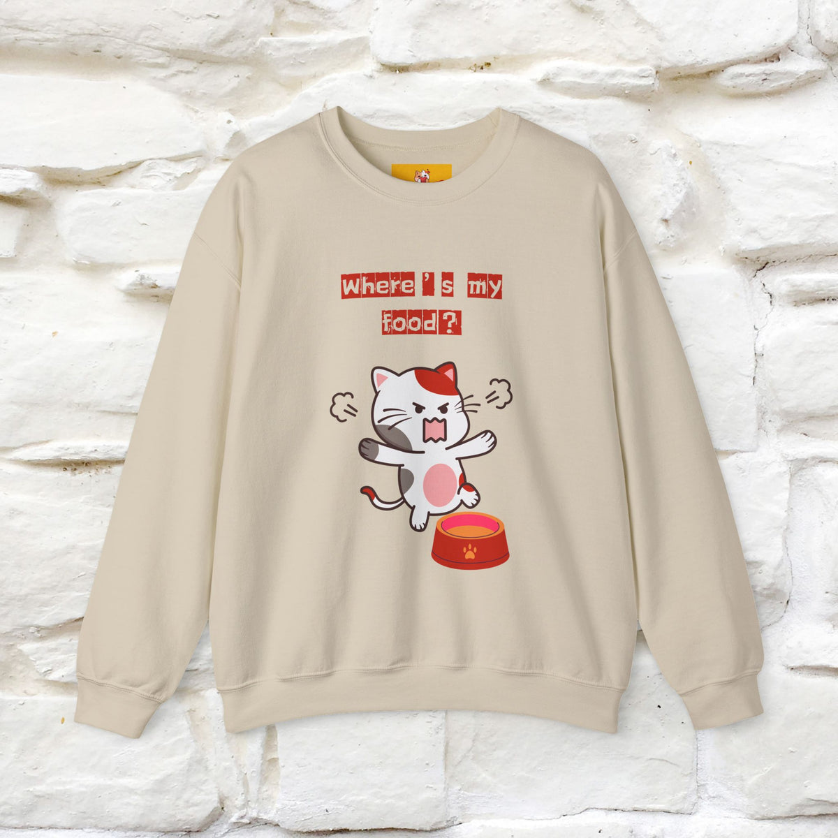 ''Where's My Food'' | Cute Cat Sweatshirt | Nunu&Miao Studio