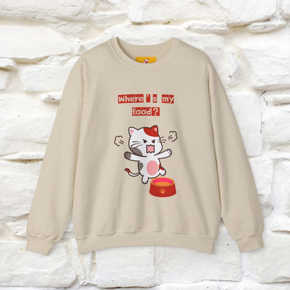 ''Where's My Food'' | Cute Cat Sweatshirt | Nunu&Miao Studio