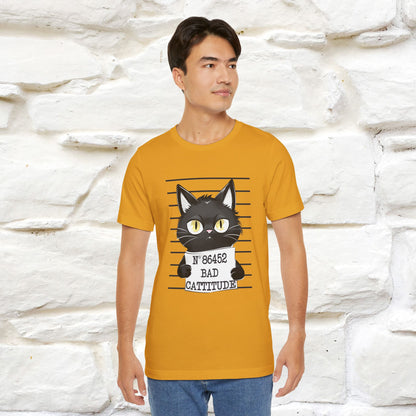 "Bad Cattitude" T-Shirt for Men & Women | 100% Cotton* - Nunu&Miao Studio