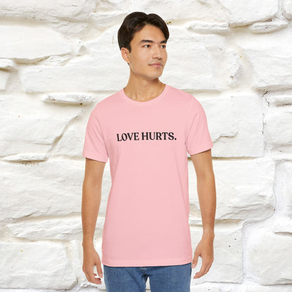 “Love Hurts"  Funny Cat T-Shirt | Front & Back Design | Nunu&Miao Studio