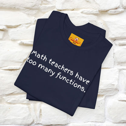 “Math teachers have too many functions.”|  Cat T-Shirt | Front & Back Design | Nunu&Miao Studio