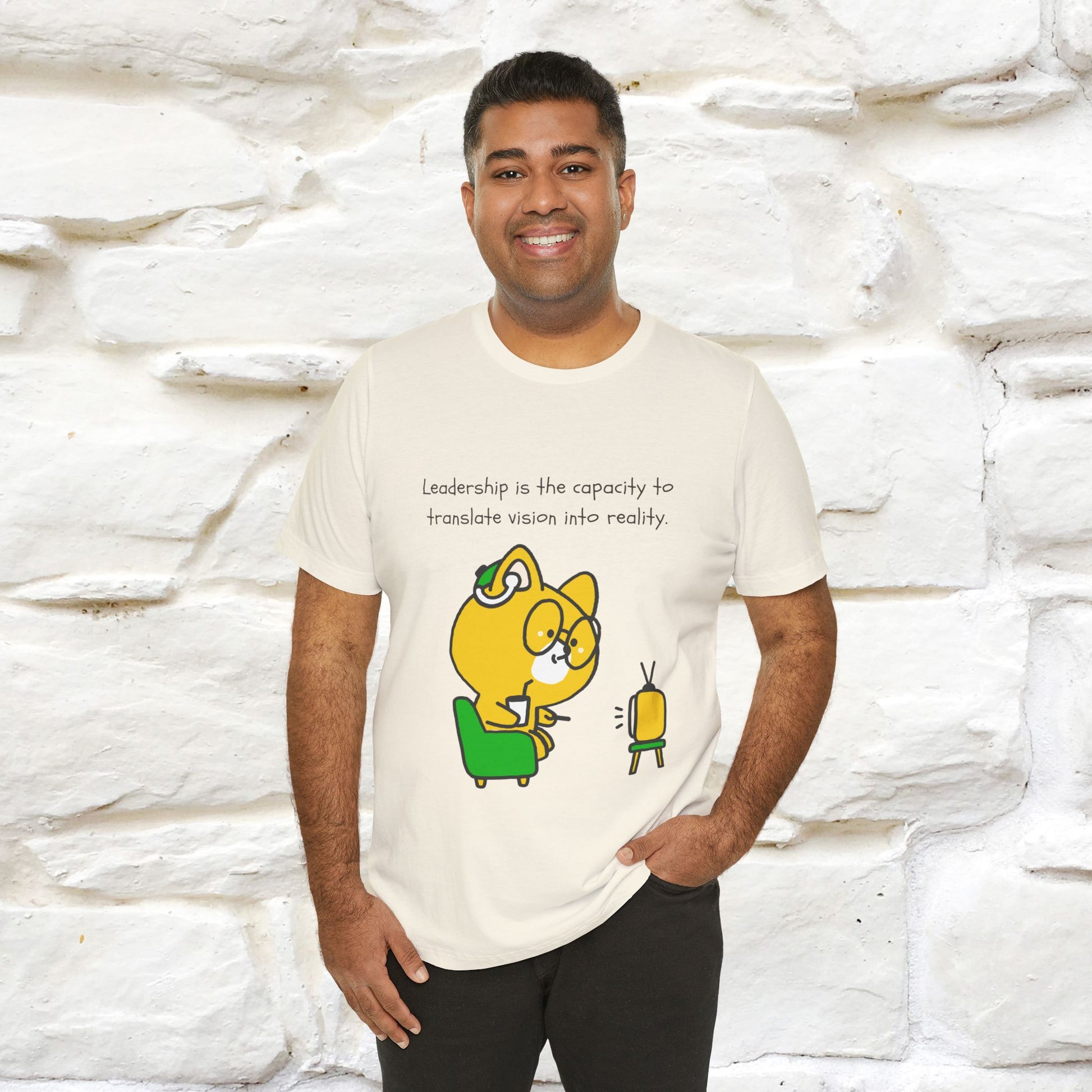 "Leadership Is the Capacity to Translate ..." Cat T-Shirt  | Nunu&Miao Studio - Nunu&Miao Studio