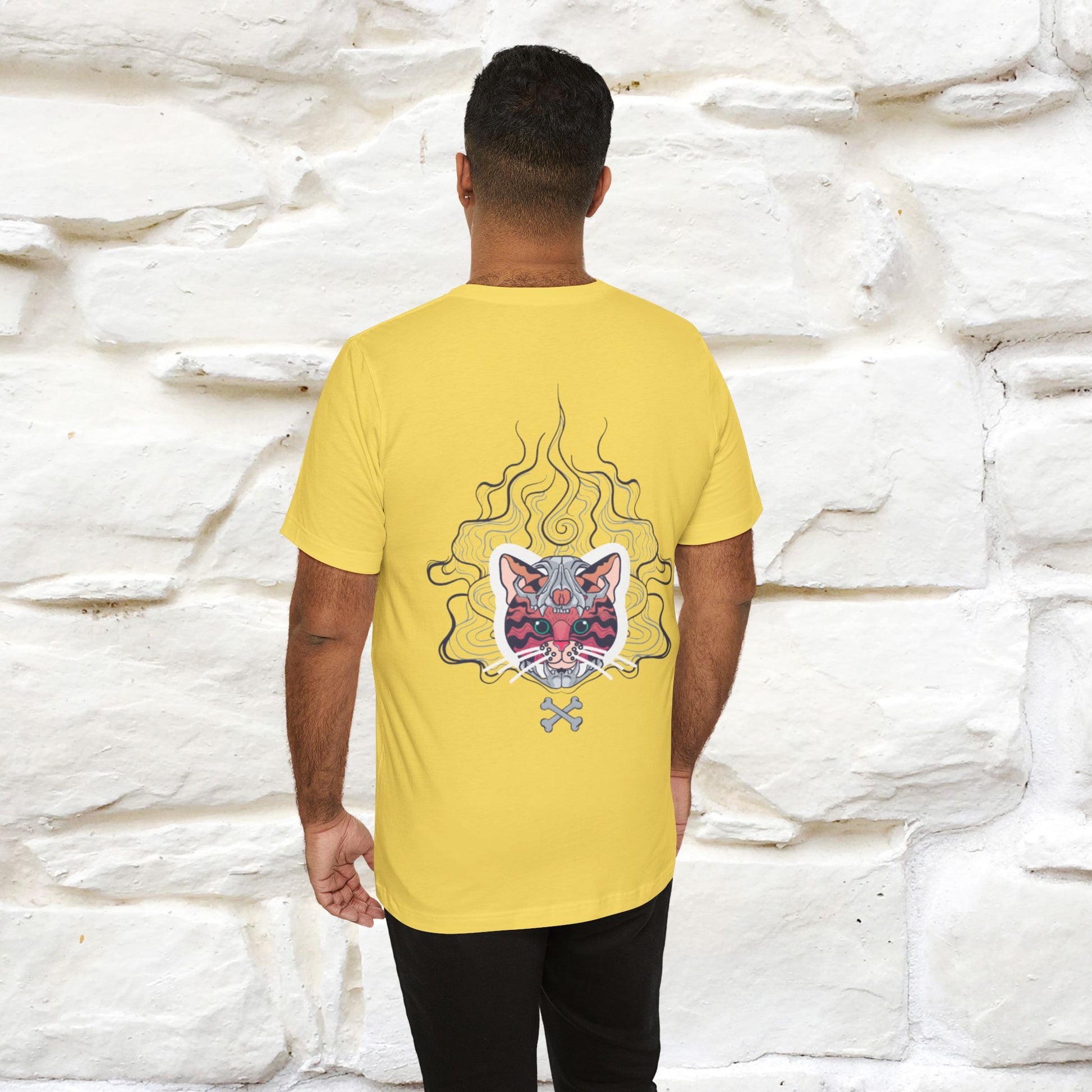 ''Air Fire Cat'' | Cat T-Shirt Front and Back Design | Nunu&Miao Studio - Nunu&Miao Studio